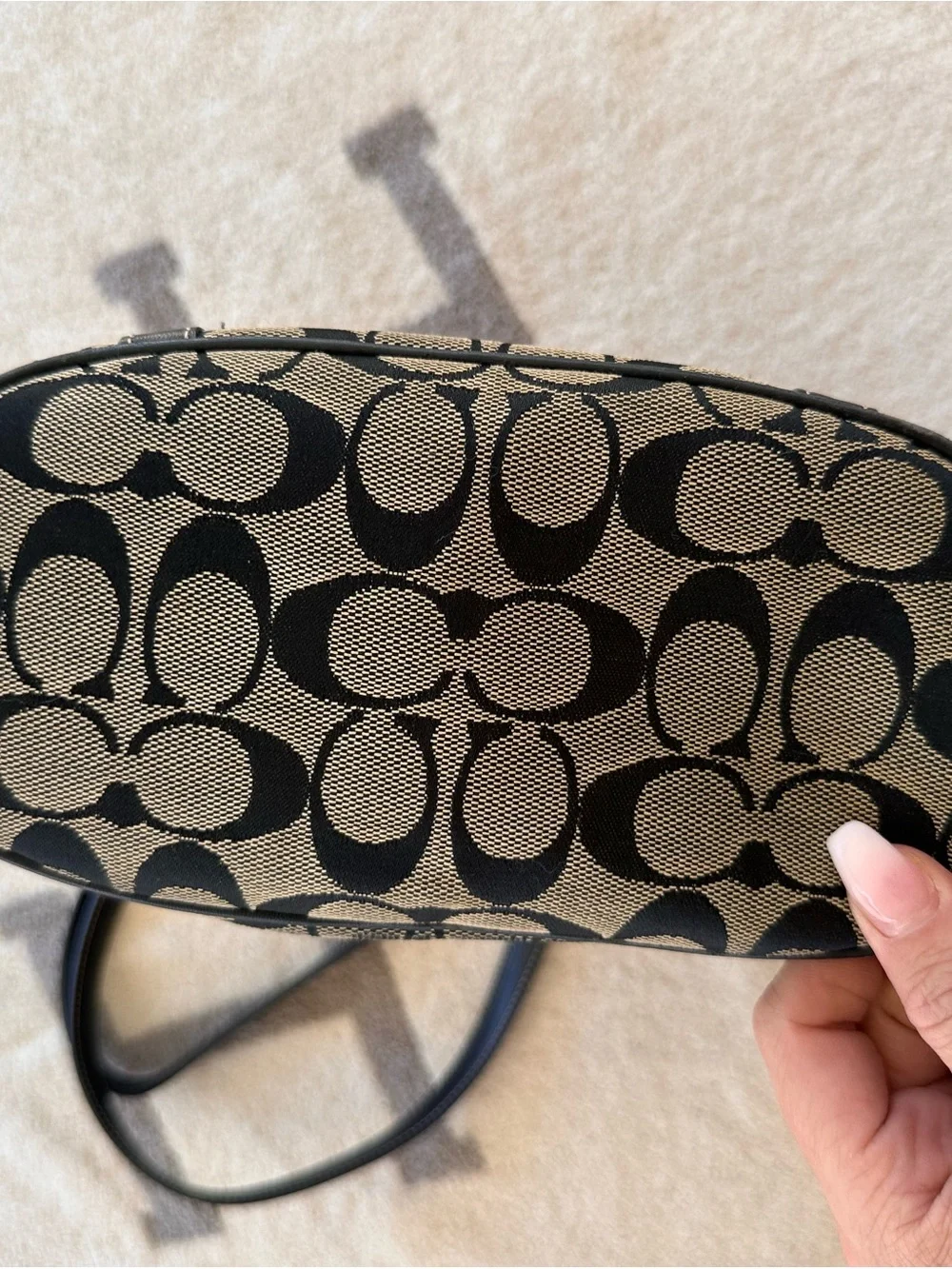 Coach Canvas Tote in Black “Hampton “ tote y2k